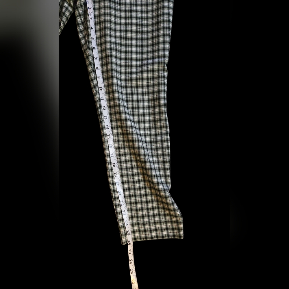 Black and White Plaid Pants - Picture 3 of 8